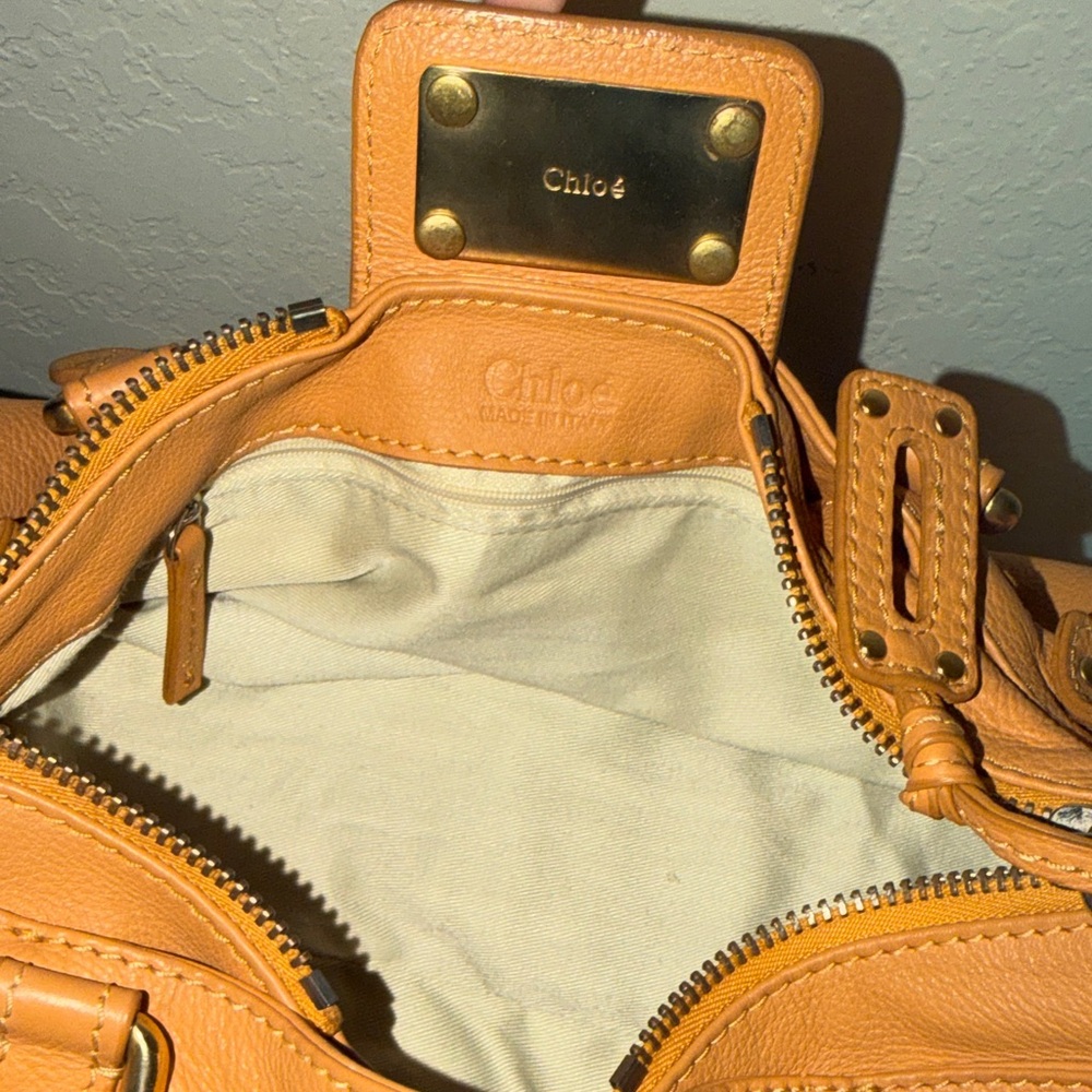Chloe Tan Paddington Leather Satchel Bag - Picture 15 of 16